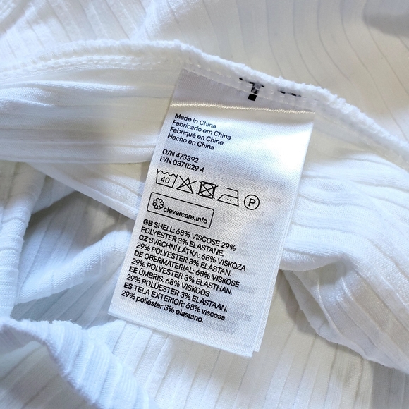 White Ribbed Shirt - Picture 5 of 8